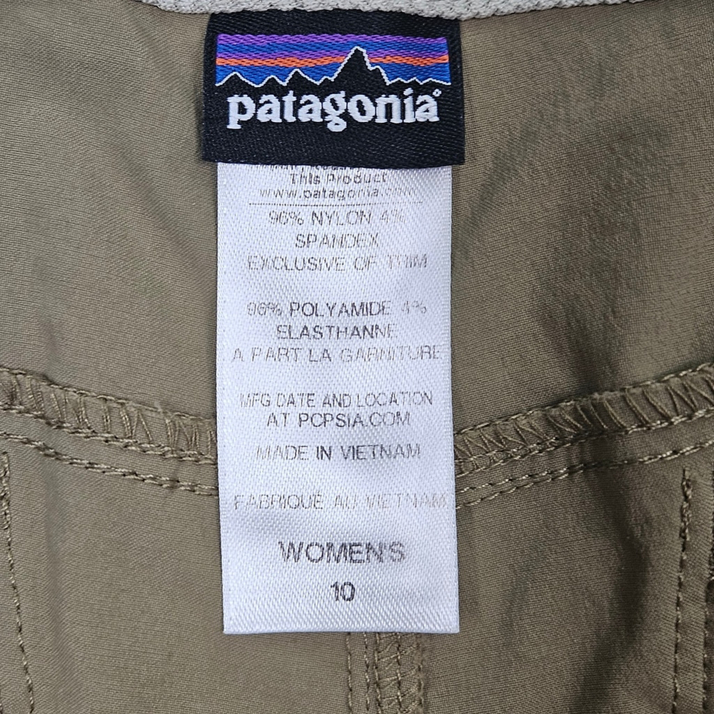 Patagonia Womens Rock Craft Shorts Tan Size 10 Hiking Climbing Outdoor Trail - Picture 3 of 15